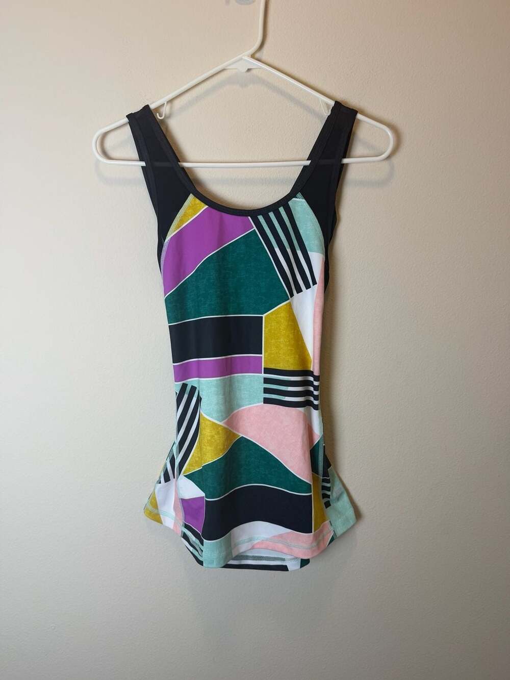 Fila Sport Tank Top Size M Multicolor Geometric
